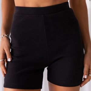 NWT Pepper Mayo Organic Cotton Ribbed Biker Shorts